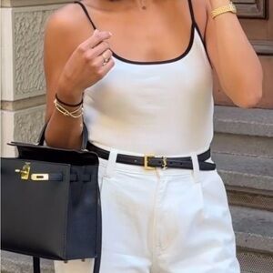 *LAST CHANCE* Saint Laurent YSL Gold small belt